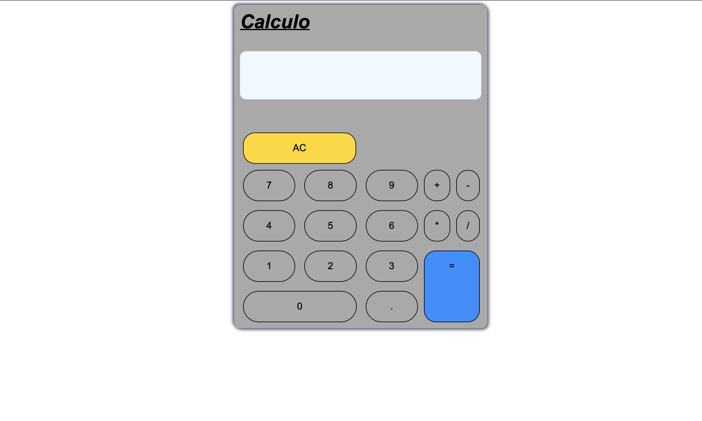 screenshot of the project's main page